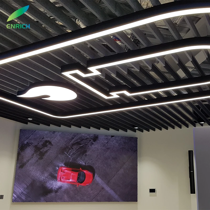 Factory Supply Customized LED Pendant Light Luxury Aluminum Lamp Chandeliers Staircase Hotel Lobby Chandelier