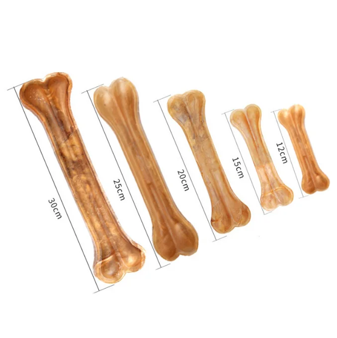 Different Size Compressed Beefhide Sticks Rawhide Pressed Bone Sticks