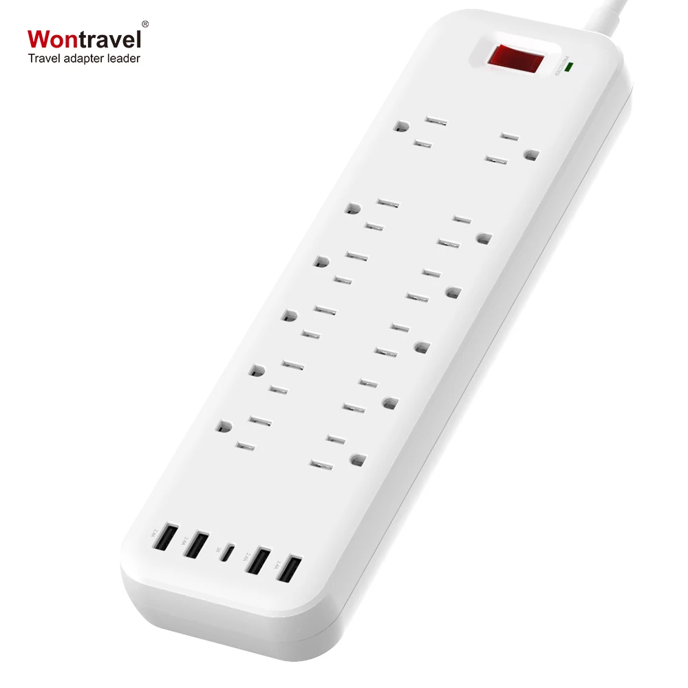 High quality electrical multi outlet plug,mobile phone wall socket with universal travel power strip usb charger