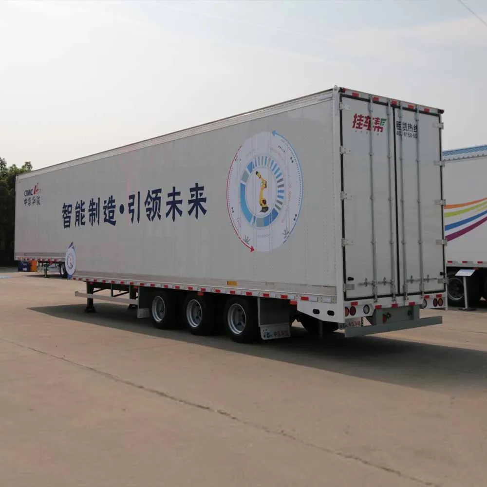 High Quality 40FT 45FT Refrigerated  Container Van Semi Trailer Fish Food Carrier Van Freezer Semi Truck For Sale manufacture