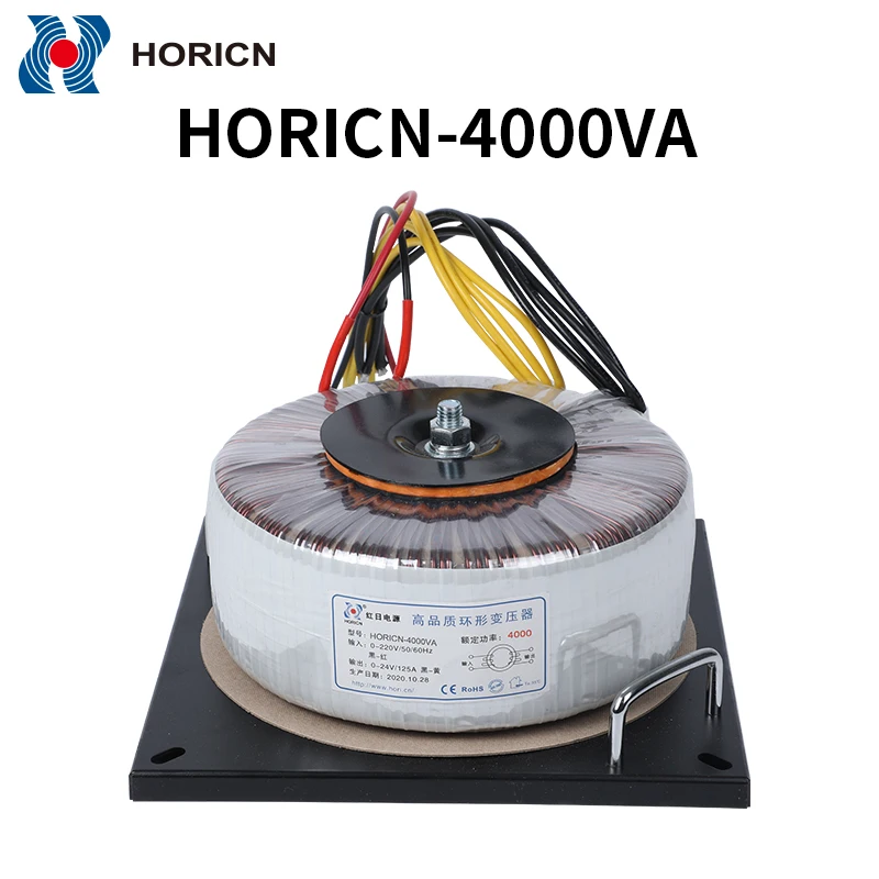 BOD-4000VA Customized Single Phase Toroidal Autotransformer Horicn Manufacturing with 220V Input and 24V Output