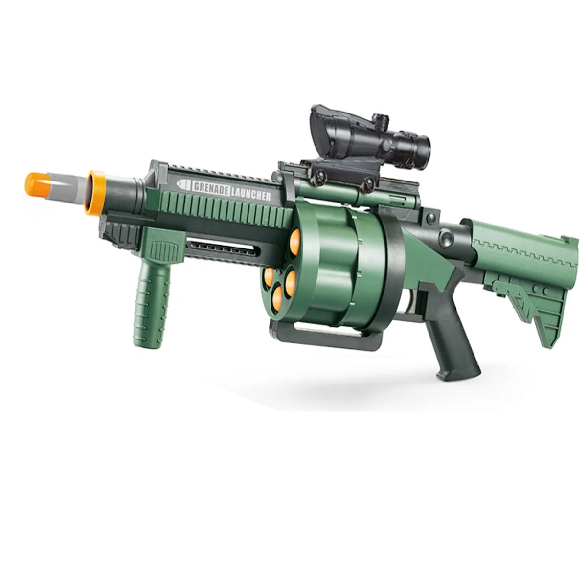 NEW M32 Soft Bomb Launcher Toy with 6 Foam Darts,Manual AirSoft Launcher Gun, Outdoor Long Range Shooting Soft Bullet Gun Toys