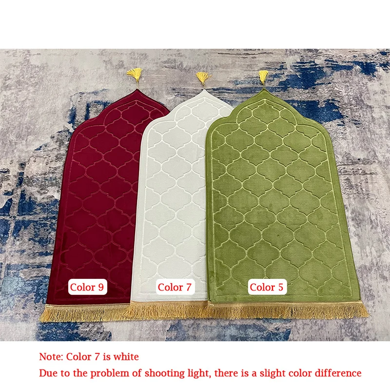 Tapis De Priere Islam Thick Memory Foam Soft Muslim Prayer Mat Rug