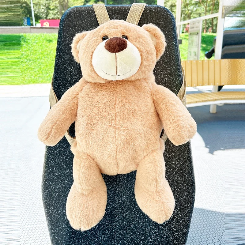 Custom Stuffed Animal Bear Doll Backpack for Kids Deeblue
