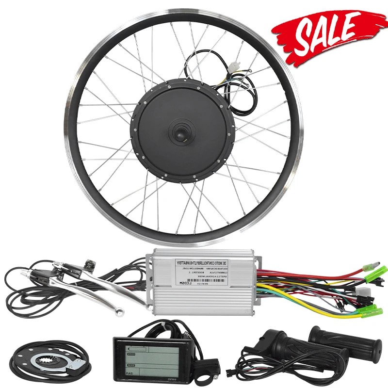 High Power Strong Kit Engine for Motorcycle 3000w with Sw900 Controller Pas Brake Lever Throttle 500w 1000w 1200w 1500w