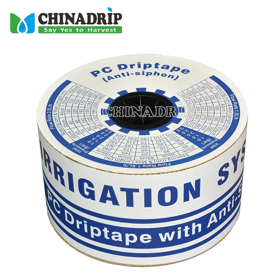 Irrigation System Self Compensated Drip Tape Pressure Compensation Drip Pipe with Anti Siphon