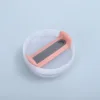 Milky white body orange tablets gray silicone