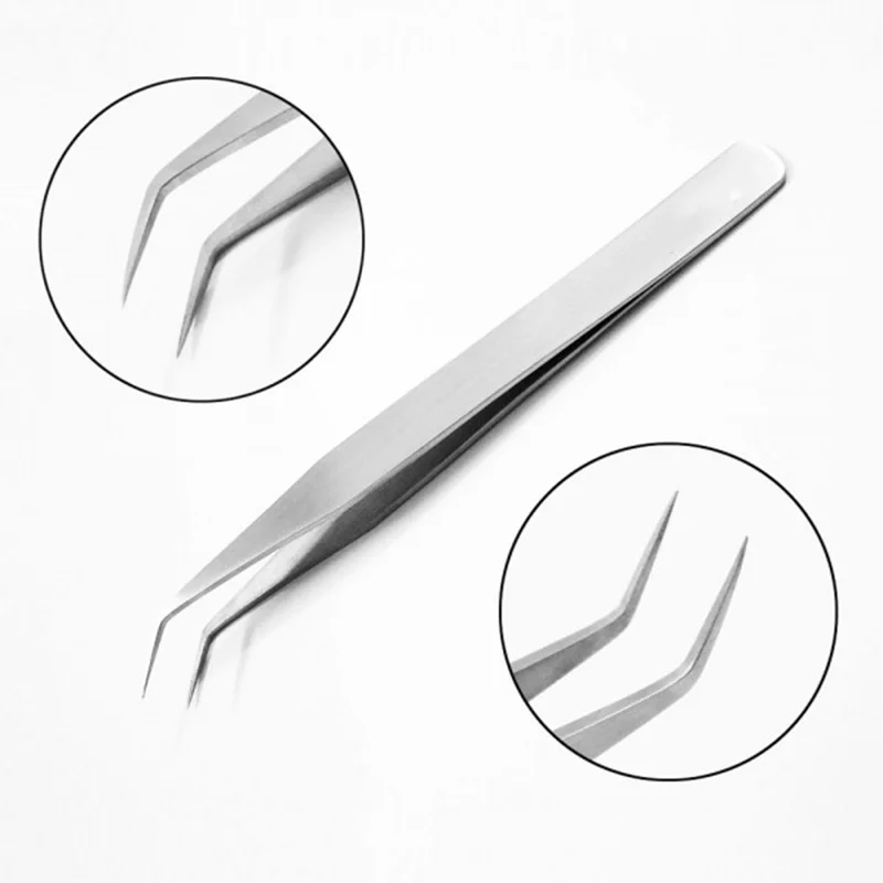 Volume Isolation Lash Tweezers Private Label Fiber Tip Eyelash ...