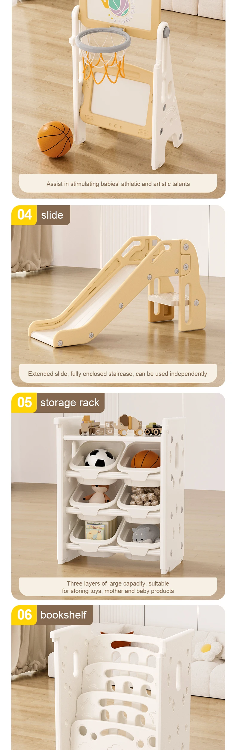 Feelkids Tianma Children Plastic square Indoor with Gate Folding Play Yard Large Acrylic Safety Fence for Baby Kids' Playpens supplier