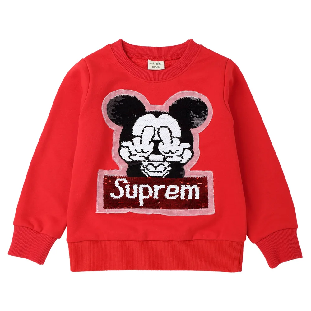 custom sequin sweatshirt