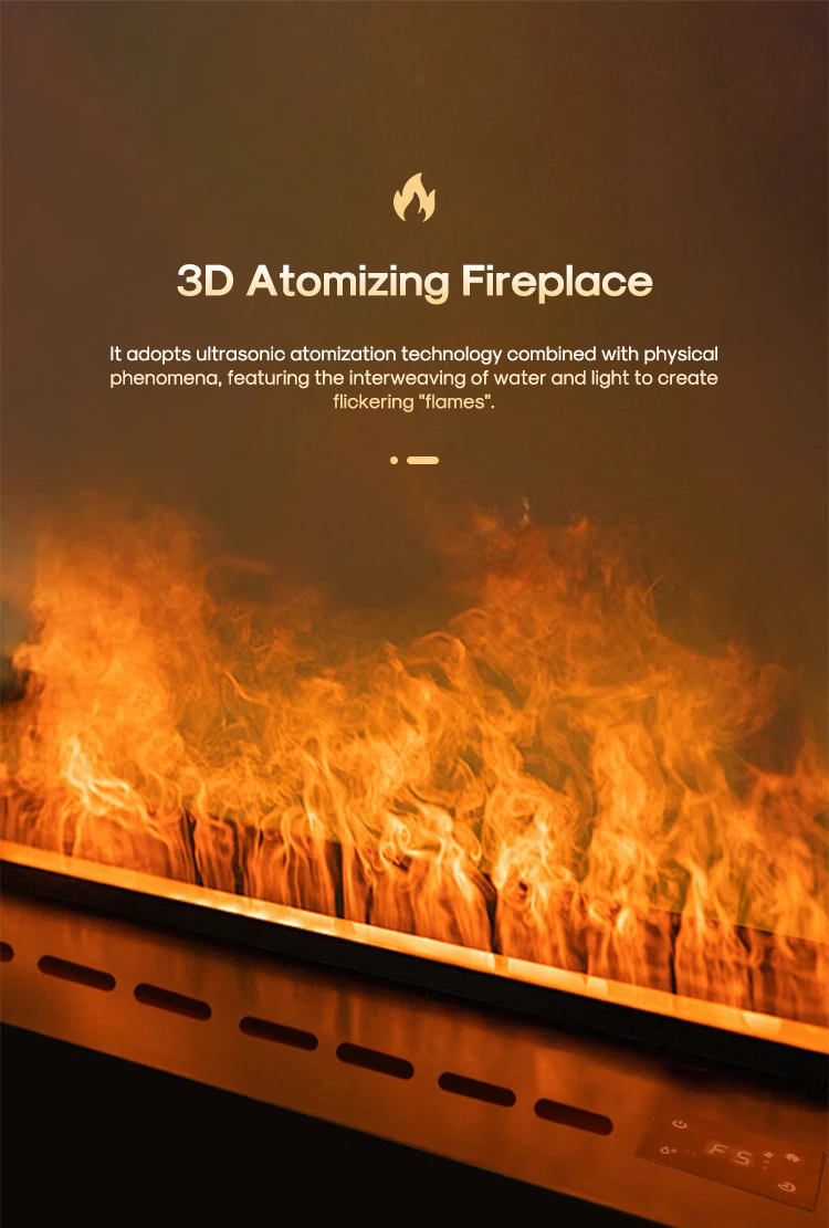 Electric Fireplace, 70-300cm, LED - detail 2