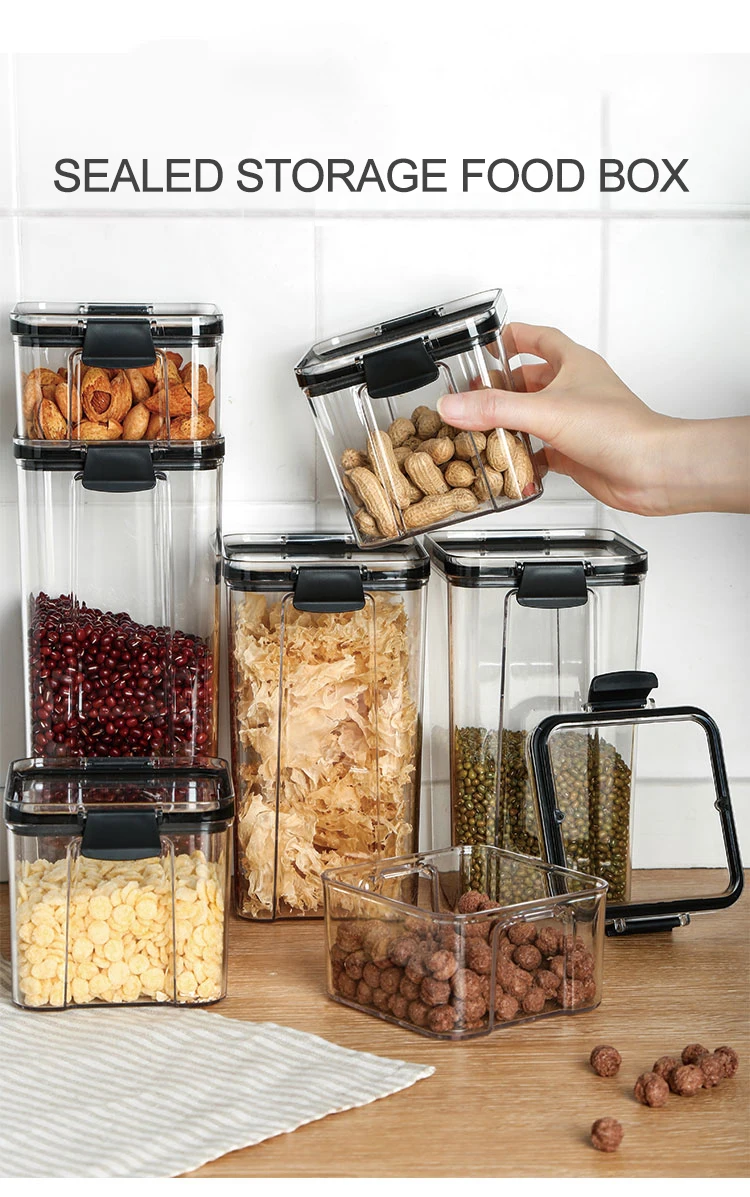 Wholesale Plastic Clear Airtight Kitchen Bulk Food Storage Containers