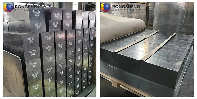 High Temperature Magnesia Carbon Bricks Corrosion Resistance Magnesite Carbon Steel Ladle Refractory Seating Brick For Sale 2