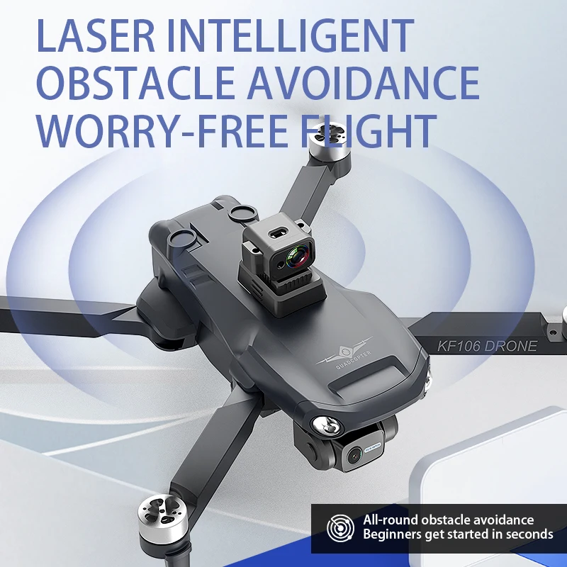 KF106 MAX Drone with 4K HD Camera - 360 Obstacle Avoidance