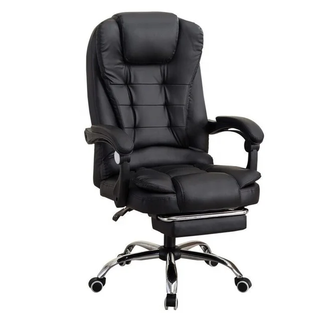 china best ergonomic arm ceo boss black high quality leather office chair