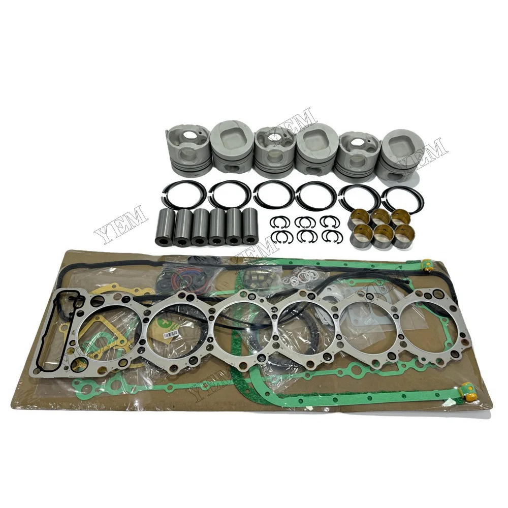 6SD1 Repair Kit With Head Gasket Set Piston Rings Engine Parts Fits for Isuzu Hot Selling