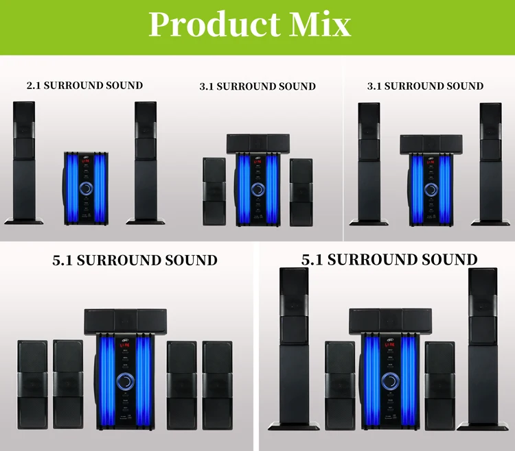 Cheap Price Hi Fi Vofull Woofer Speaker Tower Surround Sound Bass In