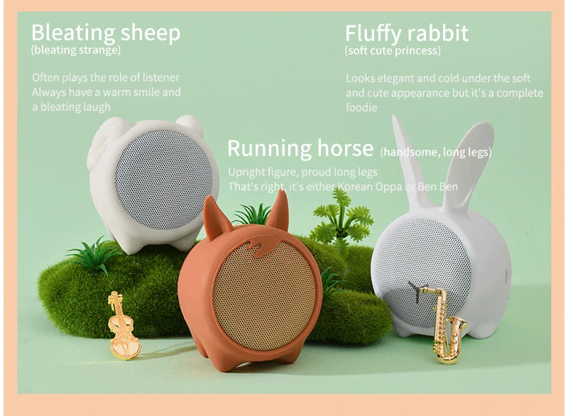 Factory cheap mini portable electronic wireless bluetooth hifi stereo children monkey animal speakers for computer - ANKUX.COM