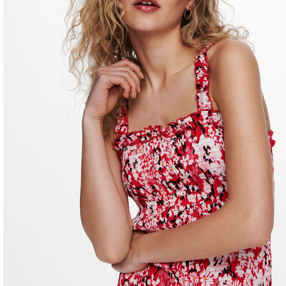 fashion womens summer dress floral chiffon ruffles women casual