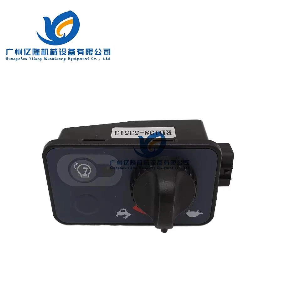 Excavator Switch Throttle Panel Assembly Controller Throttle Control Knob RD138-53513 for U40  U45  U55 U35  KX161