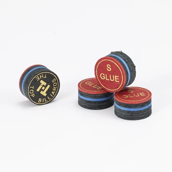 Wholesale OEM Billiard Cue 8 Layered Rainbow Tips Billiard Accessory 14mm Pool Cue Tip SS/S/M/H/HH