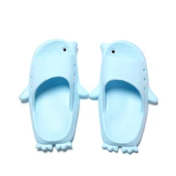 Мультяшные Пингвины детские забавные тапочки летние детские удобные пляжные тапочки сандалии