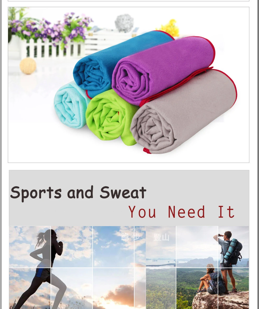 Wholesale Custom Fast Dry Microfiber Sports Towel with Bottle Packaging for Gym Use details