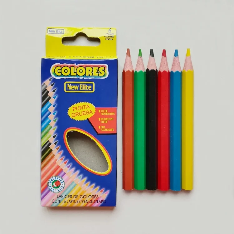 7 дюймов EN71/ASTMD12/18/24/36 цветов студенческие Детские карандаши для рисования индивидуальный пластиковый цветной карандаш