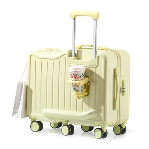 custom logo Children's  6-wheel Suitcase 20-inch Boarding case Can Be Sat Ridden Small Password Trolley case Travel Bag