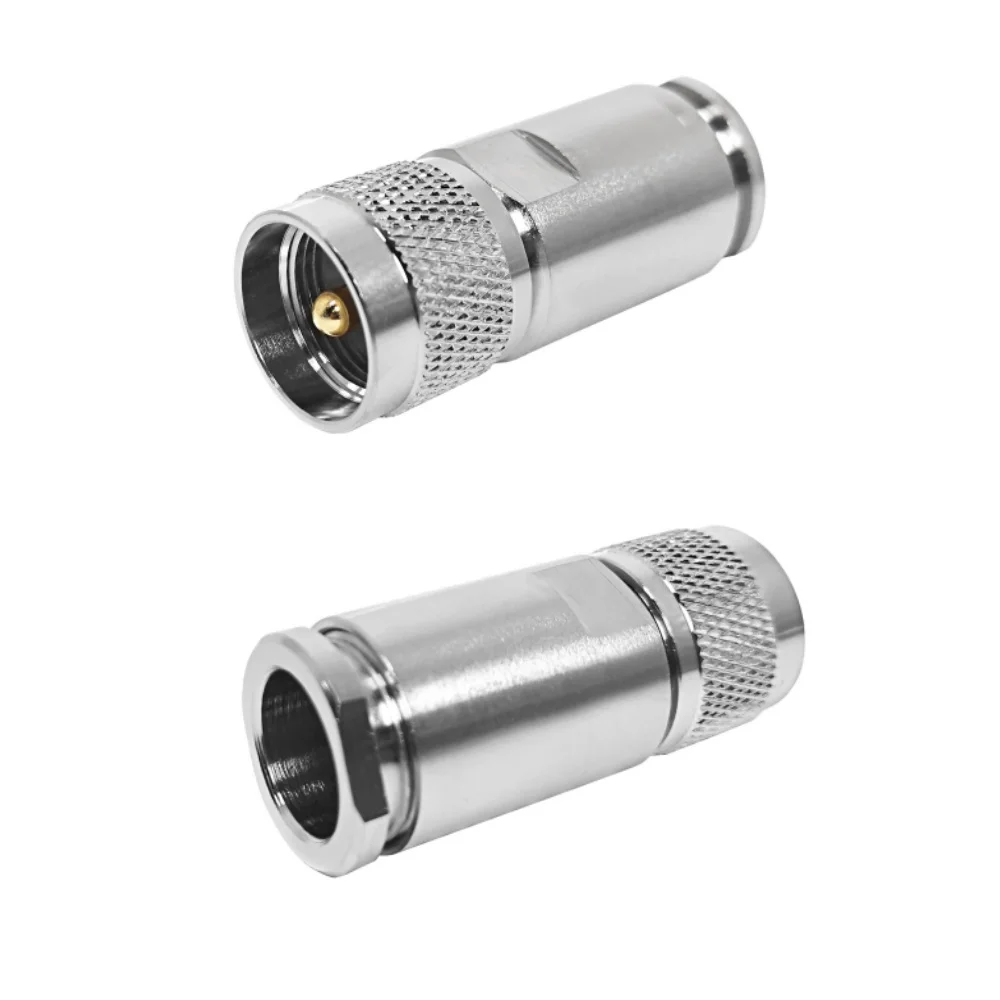 Factory Price Gold Pin UHF Male Plug Clamp Type Rf Connector for Lmr600 Coaxial Cable