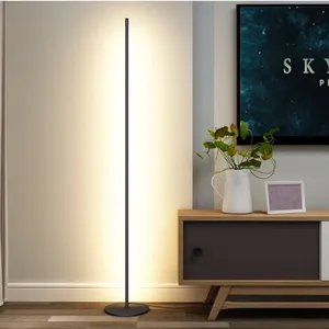 Modern Minimalist LED Floor Lamp Creative Indoor Decorative Vertical Rod for Home Hotel Living Room Bedroom Bedside
