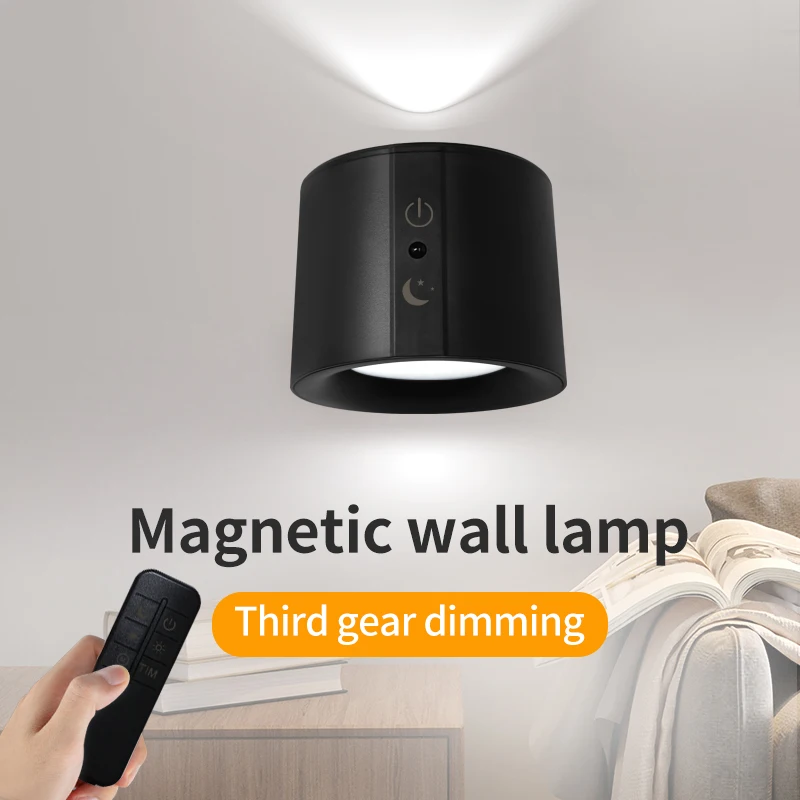 REV Lampe à Pince LED à Batterie 150 Lm - Lampe Murale Réglable 360° - Intensité Variable Pour Chambre, Couloir Et Lecture