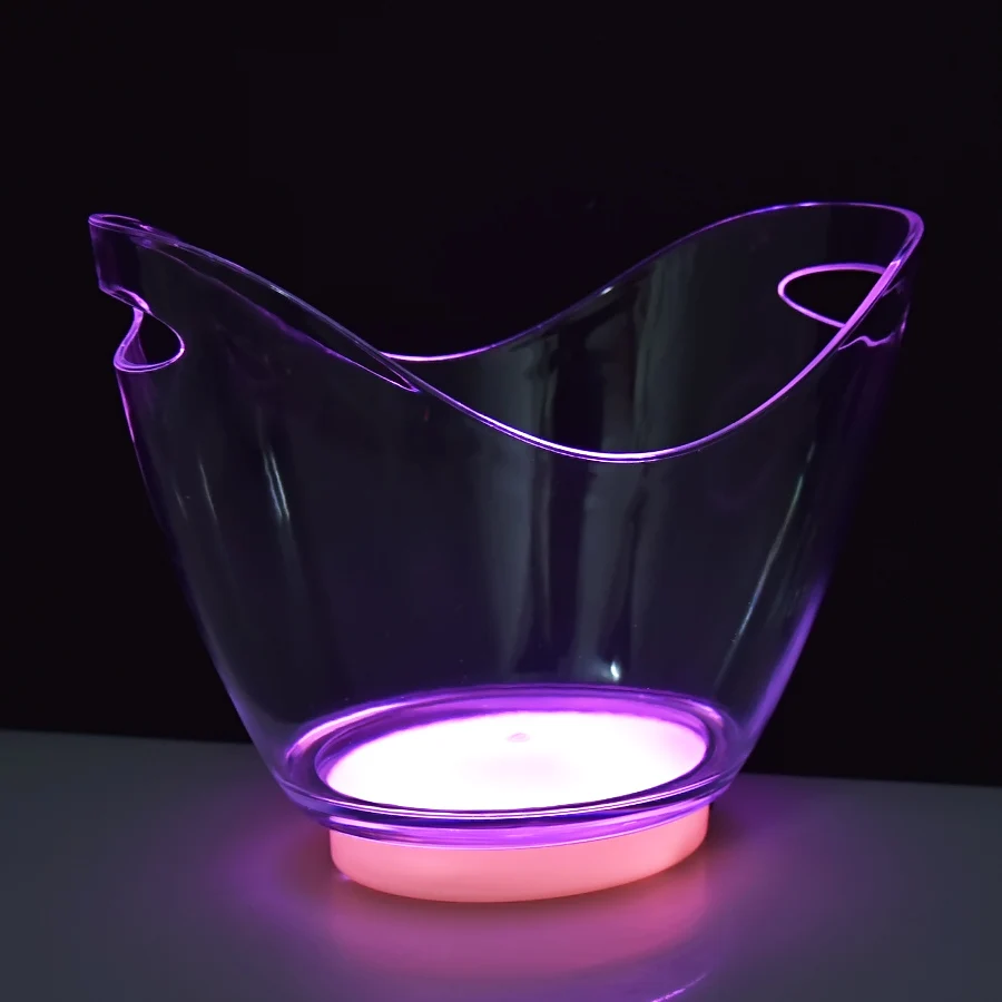 Cheap Customized Various Plastic Ps pp Light Led Ice Bucket