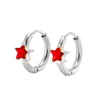 Pendientes Silver 0061 - Rojo