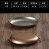 25cm egg-shaped double-handled frying pan (vintage rose gold)