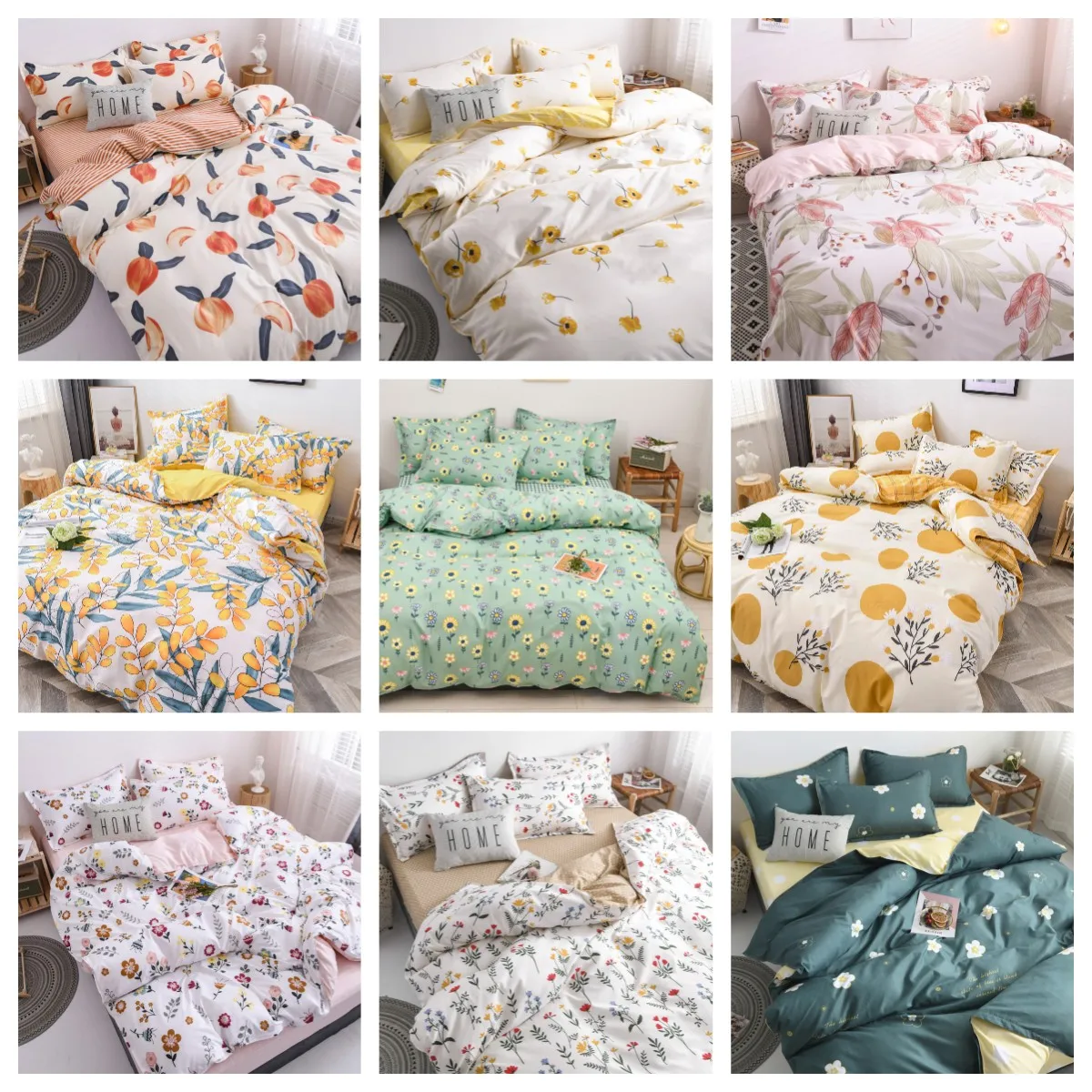 100 Polyester Microfiber Classic European Style Flower Floral Sheets