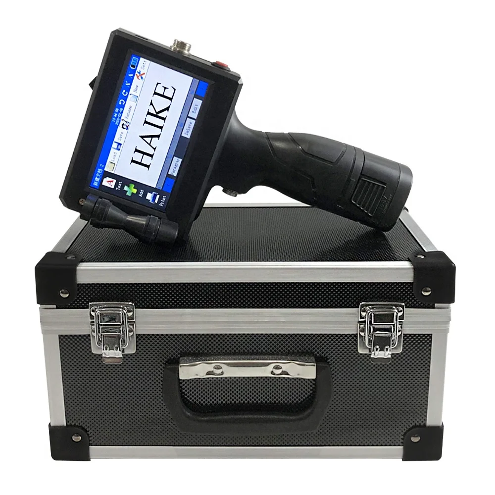 Portable Handheld Inkjet Printing Machine Date Serial Number Batch Code Stamp Making Machine for Small Business