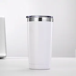 Стакан из нержавеющей стали объемом 20 унций, сублимационные заготовки, 18/8 дюйма, двойные стенки, вакуумная Изолированная Термокружка для пива и кофейная кружка, стакан, чашка