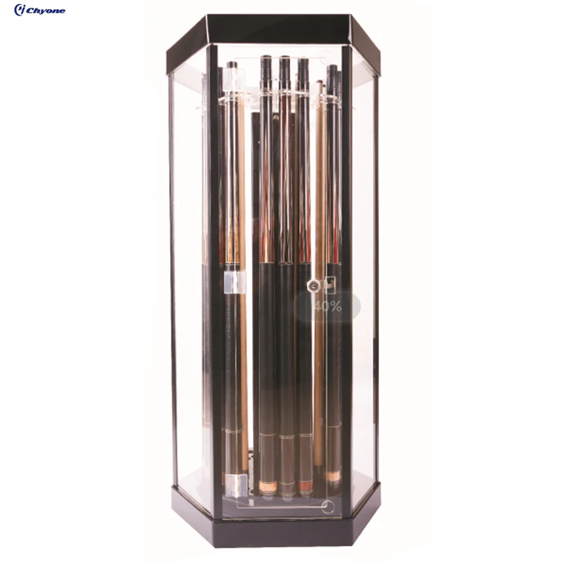 Acrylic 24pcs Hexagon Pool Cue Display Rack - Buy Pool Cue Rack Designs ...