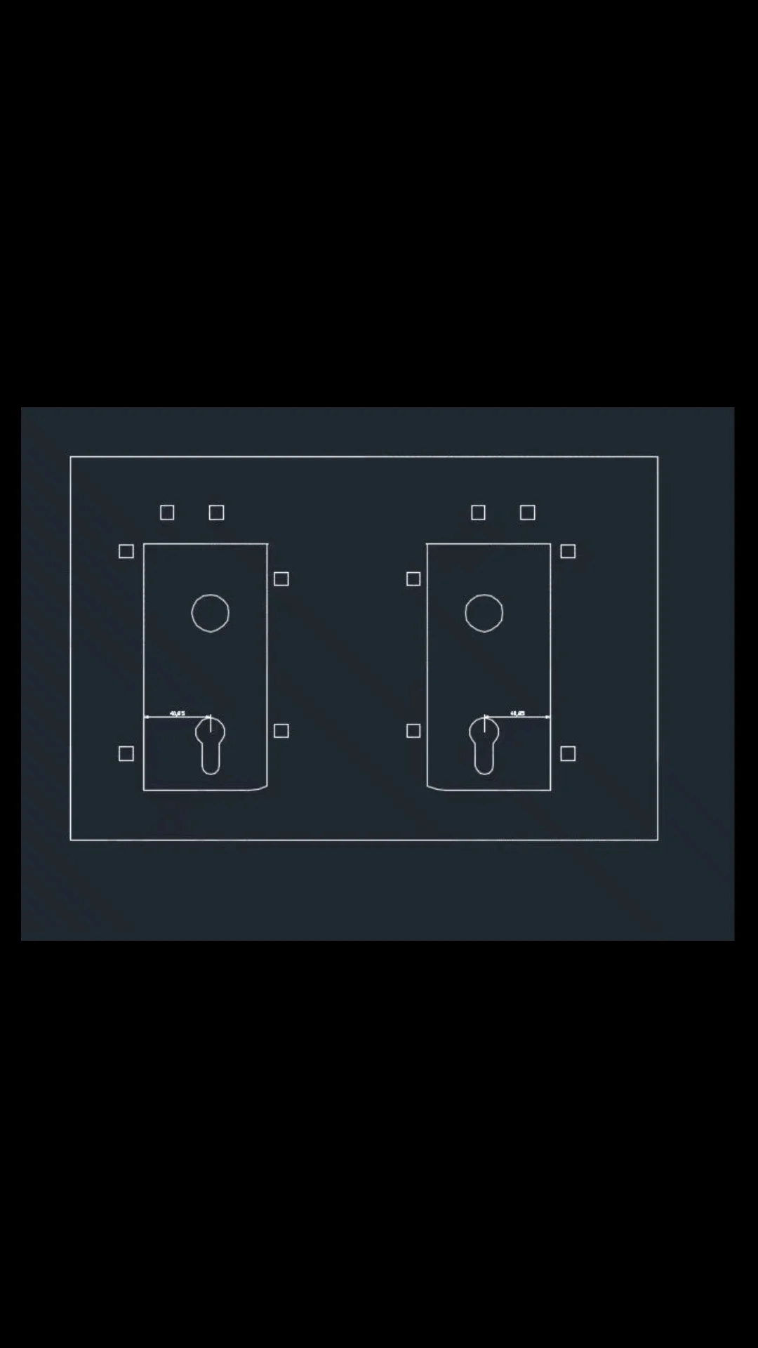 Customized Sliding Door Lock Home.office Portable Door Lock Long