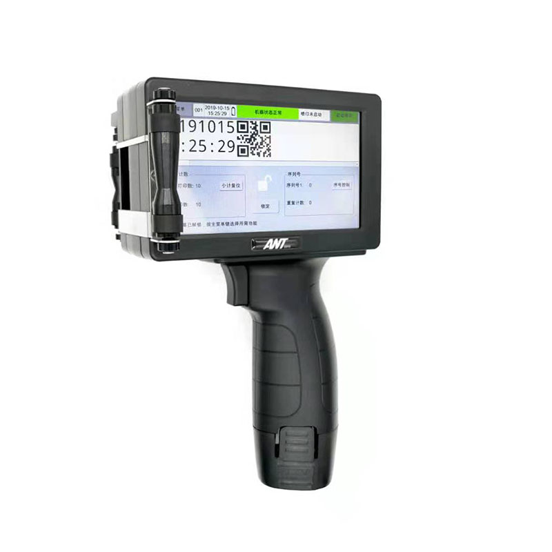 
Струйный ручной принтер нового поколения 600 точек/дюйм, портативный принтер для пластиковых пакетов, трубчатый кабель 