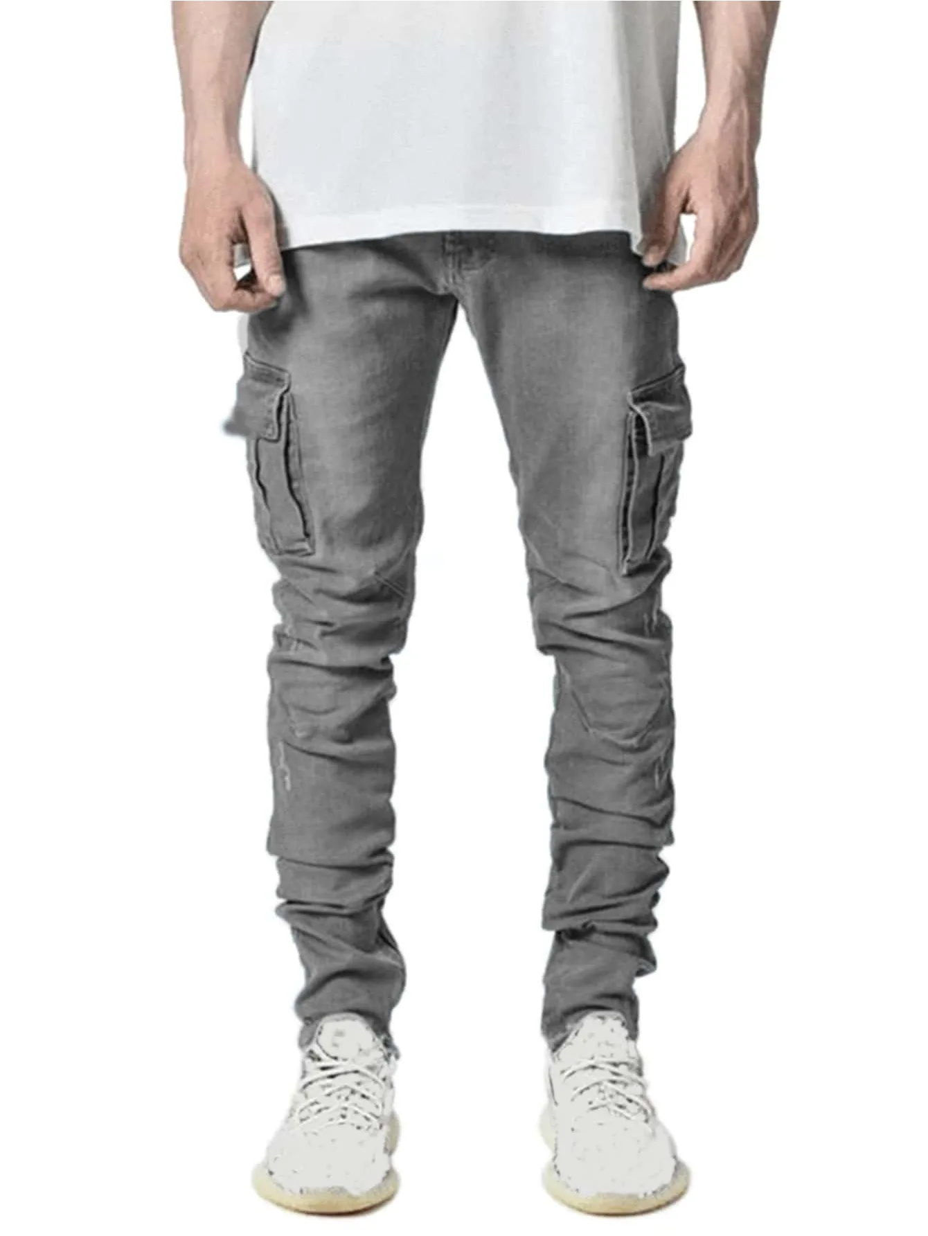 Fengway Custom New Multi-Pocket Cargo Jeans - Men's Denim