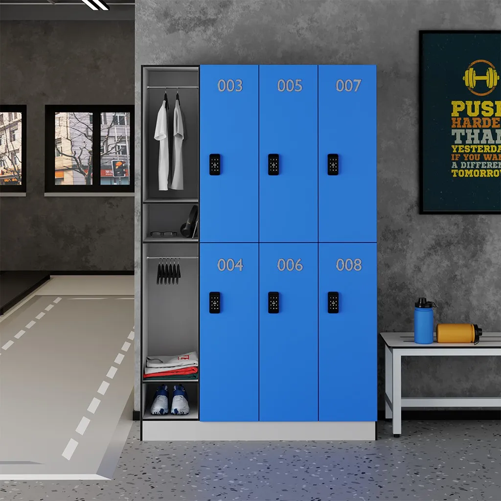Innovative Design Large Capacity 4 Door Steel Locker Cabinet Customized Size Public Z Shape Clothes Locker for Storage