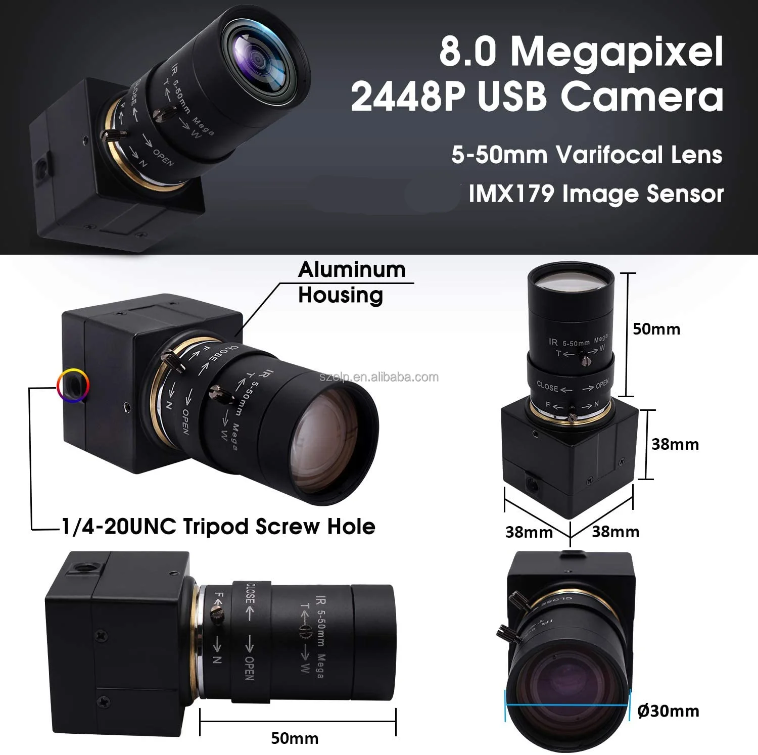 ELP 8MP USB カメラ 5-50mm Amazon.co.jp: ELP 8MP USB カメラ 5-50mm 10X ズーム バリ