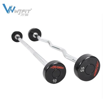 Gym Equipment Weightlifting Exercise Fixed Barbell Straight Fixed EZ Curl Bars Fixed Barbell for Sale