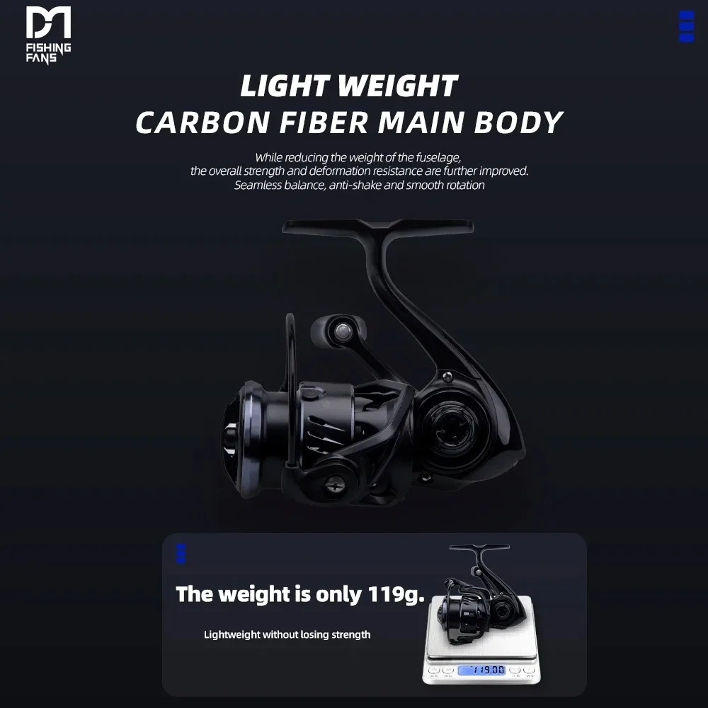 carbon fiber fishing reel 7' Collapsible Rod + 4000 Spinning The carbon fiber design allows for balanced weight distribution Fishing Reels - AvCarb Material