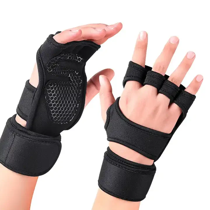 OEM High Quality Silicone Gym Wrist Weightlifting Training Gloves Outdoor Sports Grip Pad Workout Fitness Unisex - Image 2