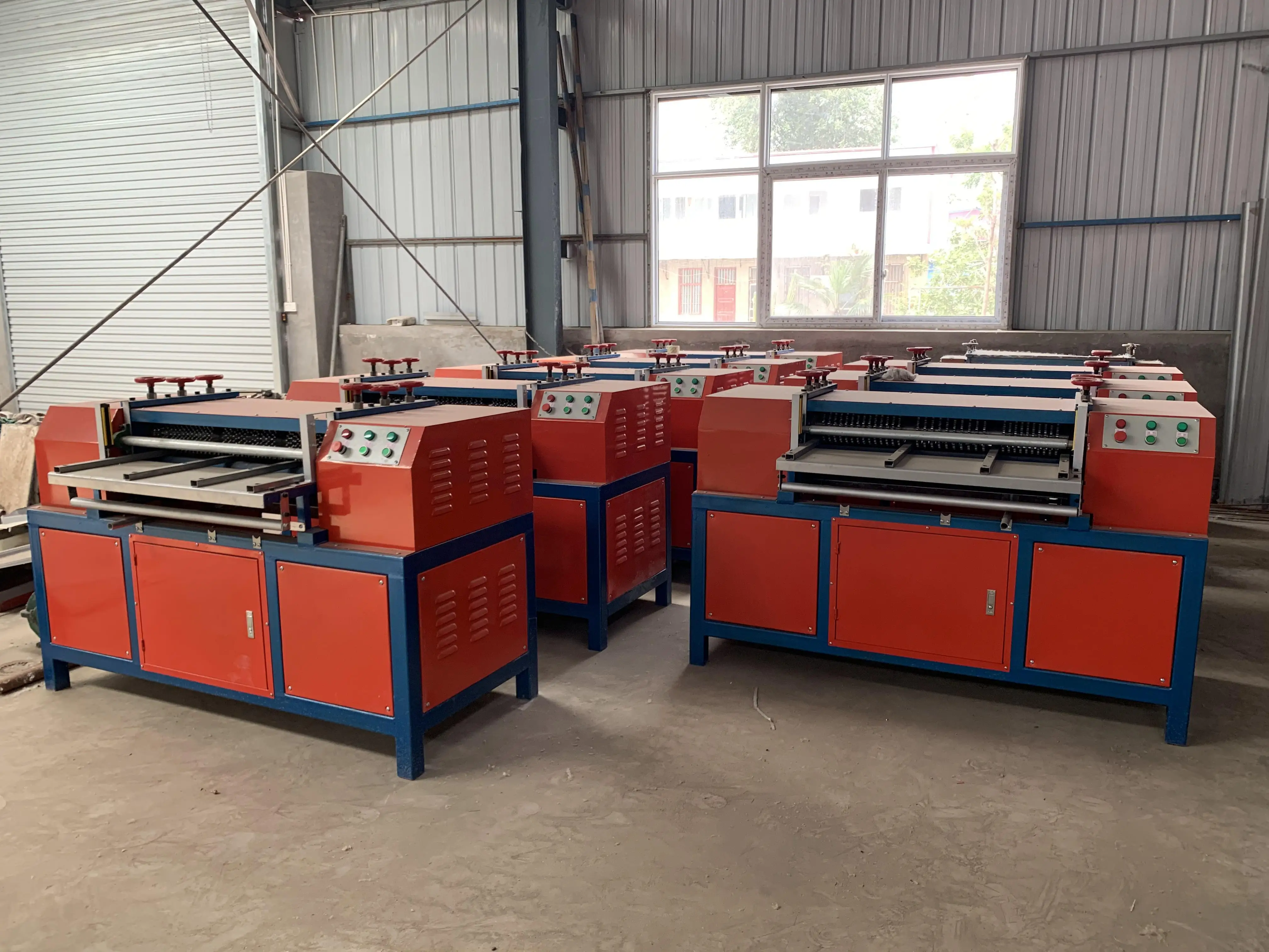 V-1200P Fully Automatic Scrap Air Conditioner Radiator Recycling Line Copper Aluminum Separator Plant Radiator