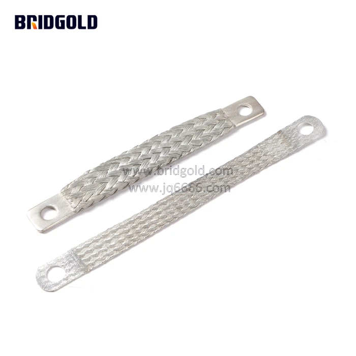 Customized Size Earthing System Connection Car Battery Copper Braided Ground Strap