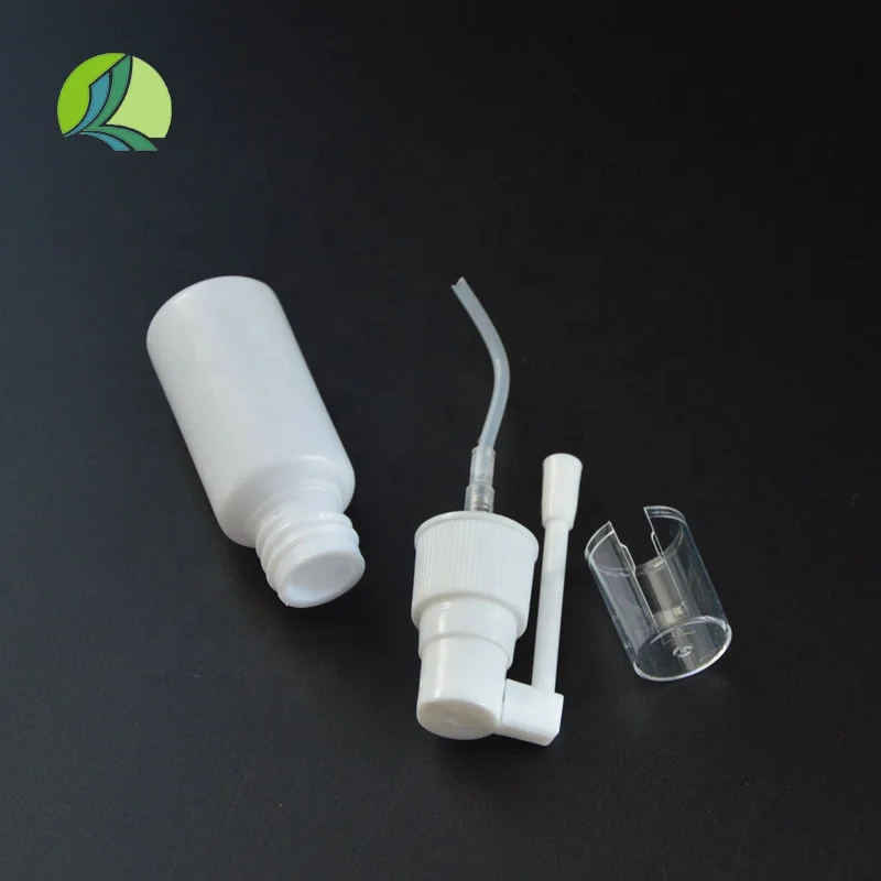 Manufacturer HDPE 30ml 20ml 10ml 5ml Fine Mist Medical Nasal Pump Spray Bottle for Health Care Long Nozzle White Spray Bottle
